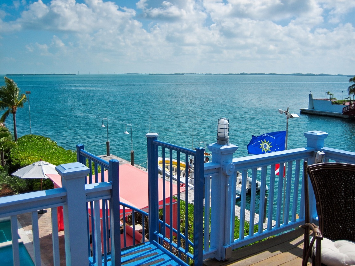 Panoramic ocean view from the deck